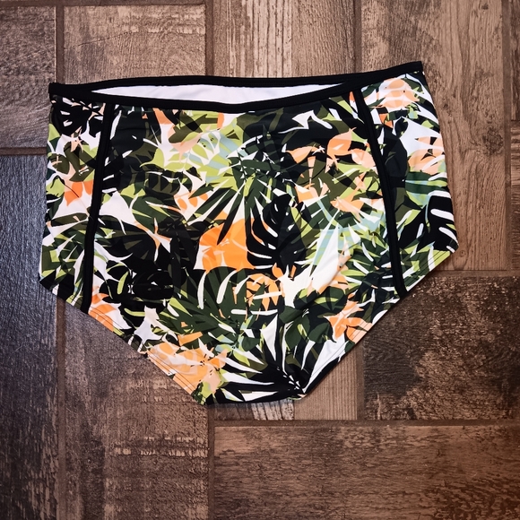 SWIMSUITS FOR ALL Swim Bottoms Women's Sz‎ 16 Tropical Everglade Paradise - Picture 2 of 2